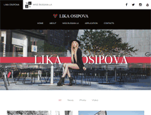 Tablet Screenshot of likaosipova.com